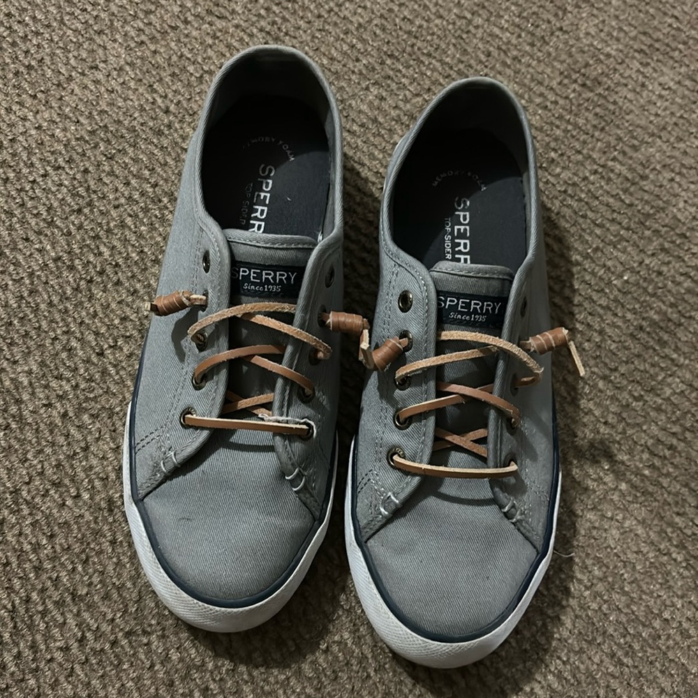 Sperry Women's Crest Vibe Canvas Sneakers, size 8, grey
